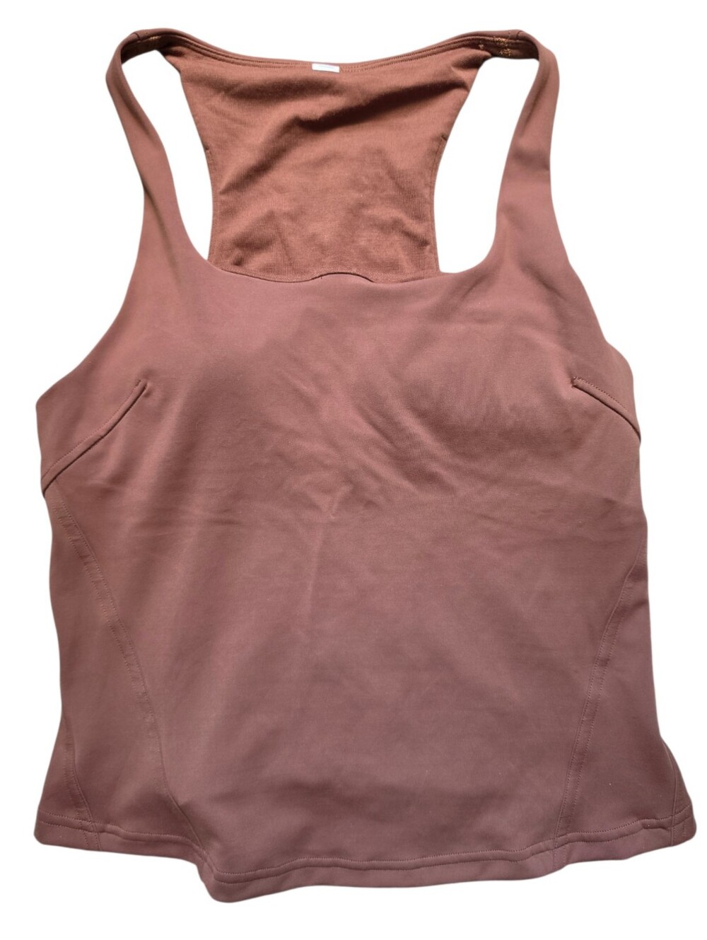 Lululemon InStill Brown Tank Top with Built-In Bra Size 10